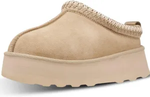Platform Slippers Mini Boots for Women Fleece Lined Snow Boots Anti-Slip Snow Platform Slippers for Women Winter Outdoor