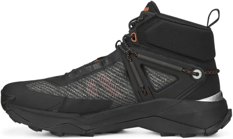 Puma Mens Explore Nitro Mid Hiking Hiking Sneakers Shoes - Black