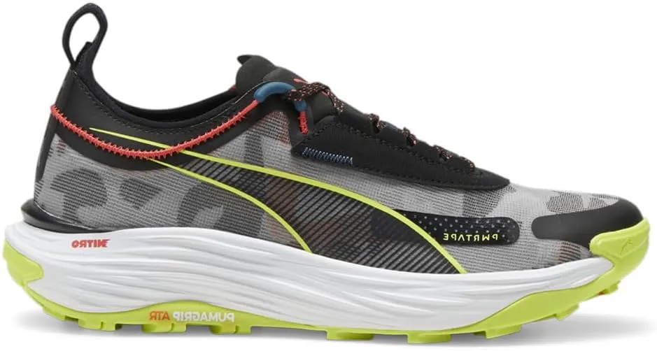 Puma Mens Voyage Nitro 3 Trail Running Sneakers Shoes - Black, Grey
