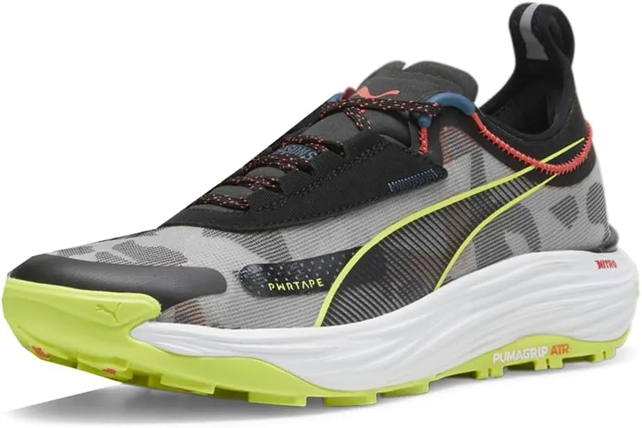 Puma Mens Voyage Nitro 3 Trail Running Sneakers Shoes - Black, Grey