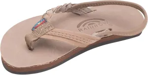 Rainbow Sandals Kid's Single Layer Premier Leather Flirty Braidy