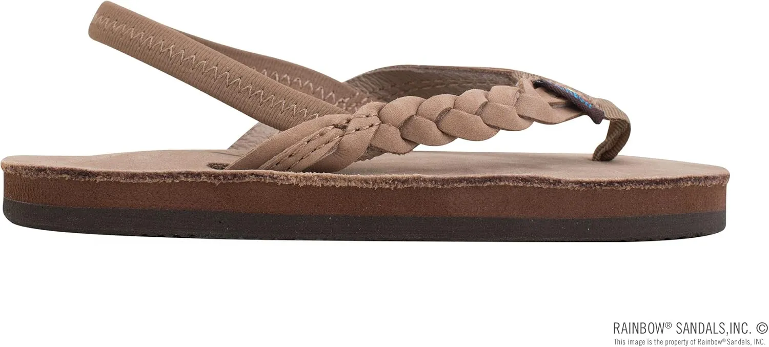 Rainbow Sandals Kid's Single Layer Premier Leather Flirty Braidy