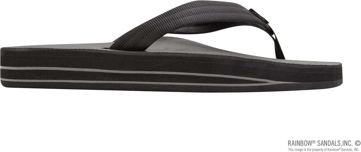 Rainbow Sandals Womens's Double Layer Soft Top 1" EVA Rubber Filled Nylon Strap