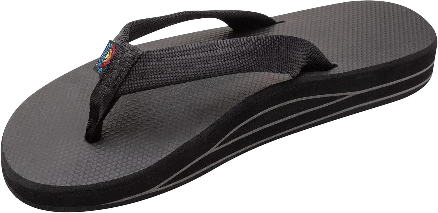 Rainbow Sandals Womens's Double Layer Soft Top 1" EVA Rubber Filled Nylon Strap