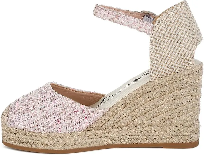 Regatta Tweed Round Toe Woven Wedges