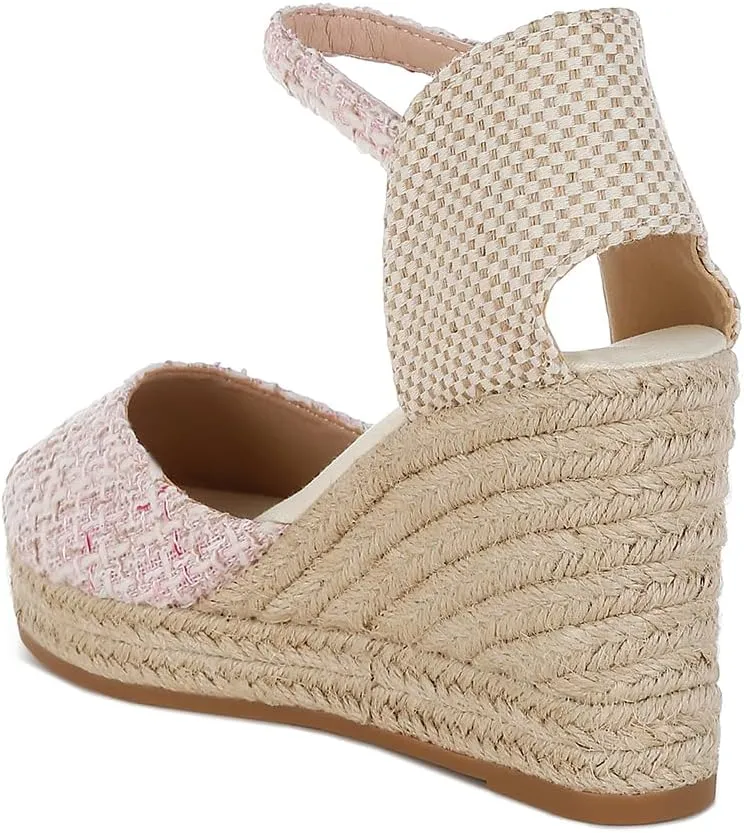Regatta Tweed Round Toe Woven Wedges