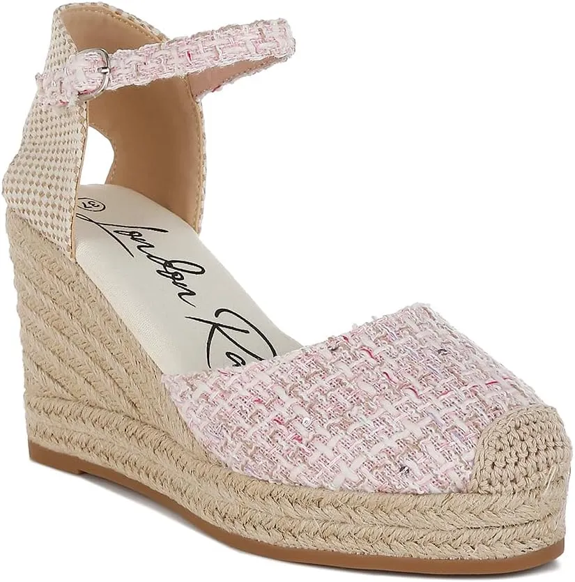 Regatta Tweed Round Toe Woven Wedges