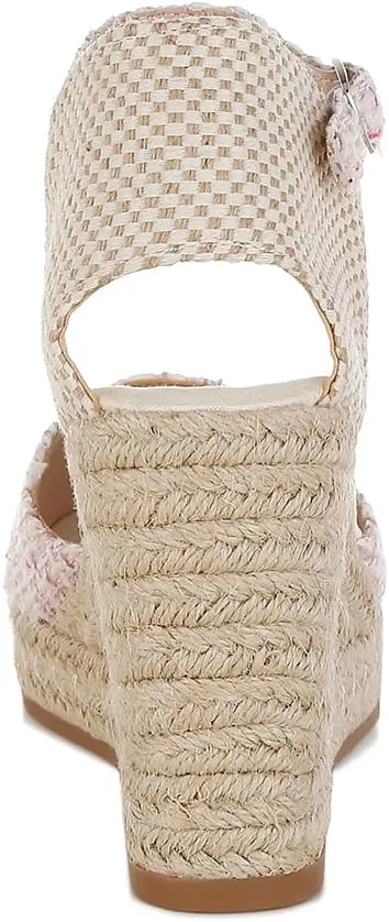 Regatta Tweed Round Toe Woven Wedges