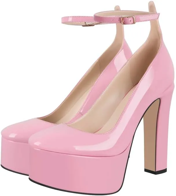 richealnini Women's Platform Mary Jane High Heels Pumps Wedding Party Dress