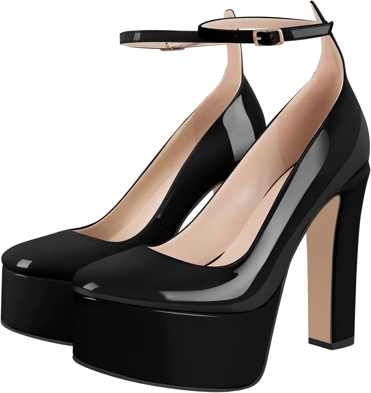 richealnini Women's Platform Mary Jane High Heels Pumps Wedding Party Dress