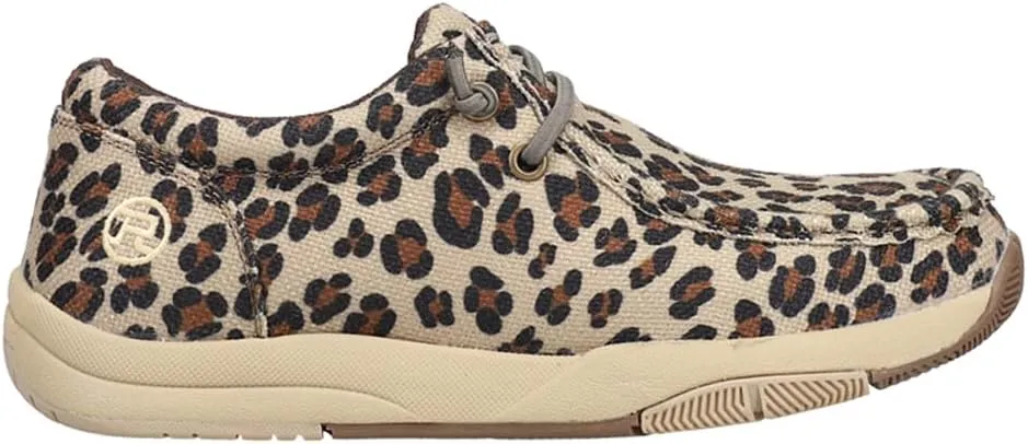 ROPER Womens Clearcut Leopard Slip On Flats Casual - Beige, Black, Brown