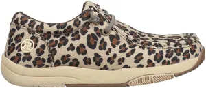 ROPER Womens Clearcut Leopard Slip On Flats Casual - Beige, Black, Brown