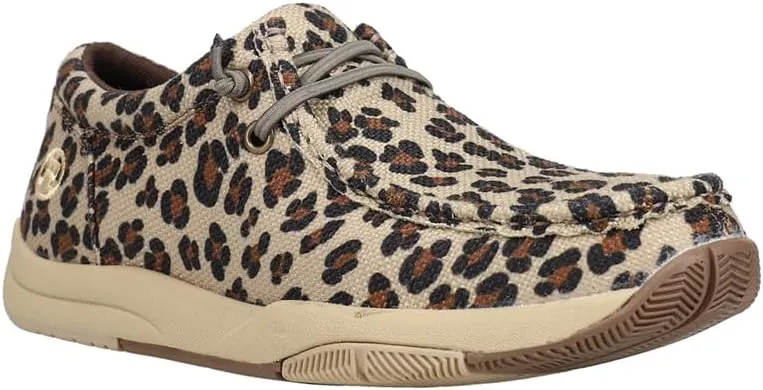 ROPER Womens Clearcut Leopard Slip On Flats Casual - Beige, Black, Brown