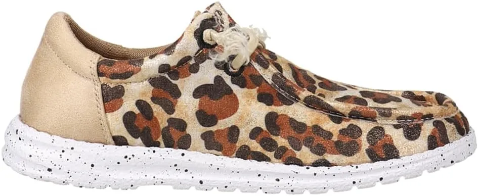 ROPER Womens Hang Loose Leopard Slip On Flats Casual - Brown