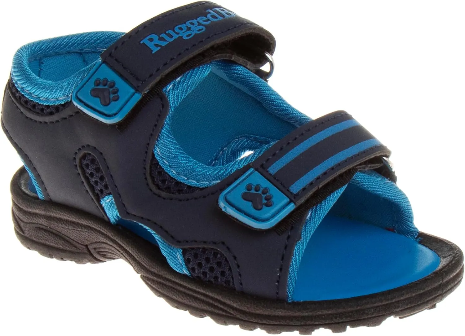 Rugged Bear Kids Boys Girls Open-Toe Outdoor Sport Water Sandals - beach pool slide adjustable strap shoes athletic summer (Toddler/Little Kid/Big Kid)