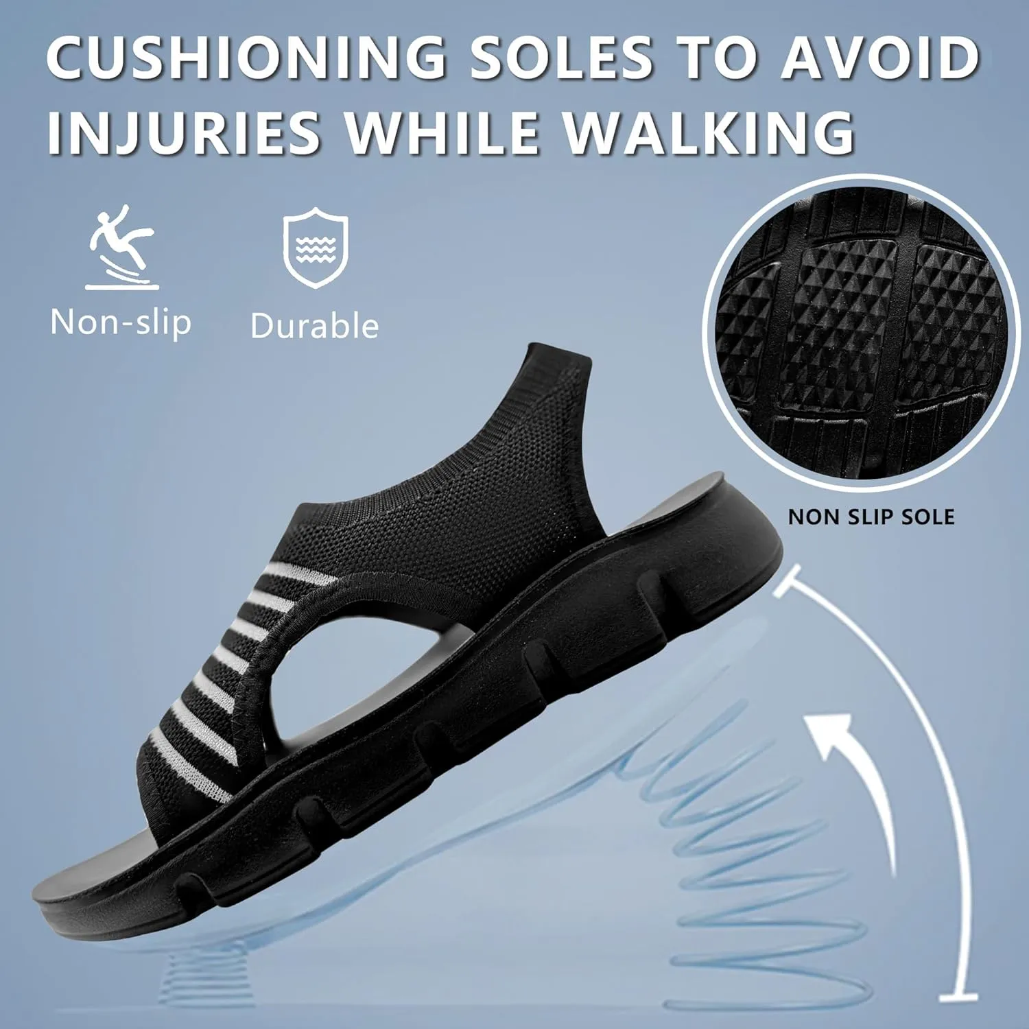 Sandals for Women 2025 Outdoor Hiking Walking Shoes Comfortable Summer Beach Ladies Flat Footwear
