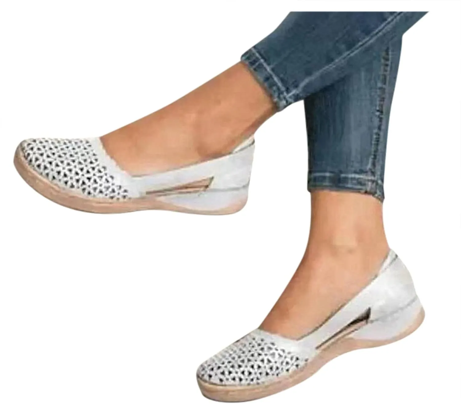 Sandals for Women Dressy Summer Espadrille Wedge with Ankle Straps Closed Toe Canvas Sandals Closed Toe Sandals 2024