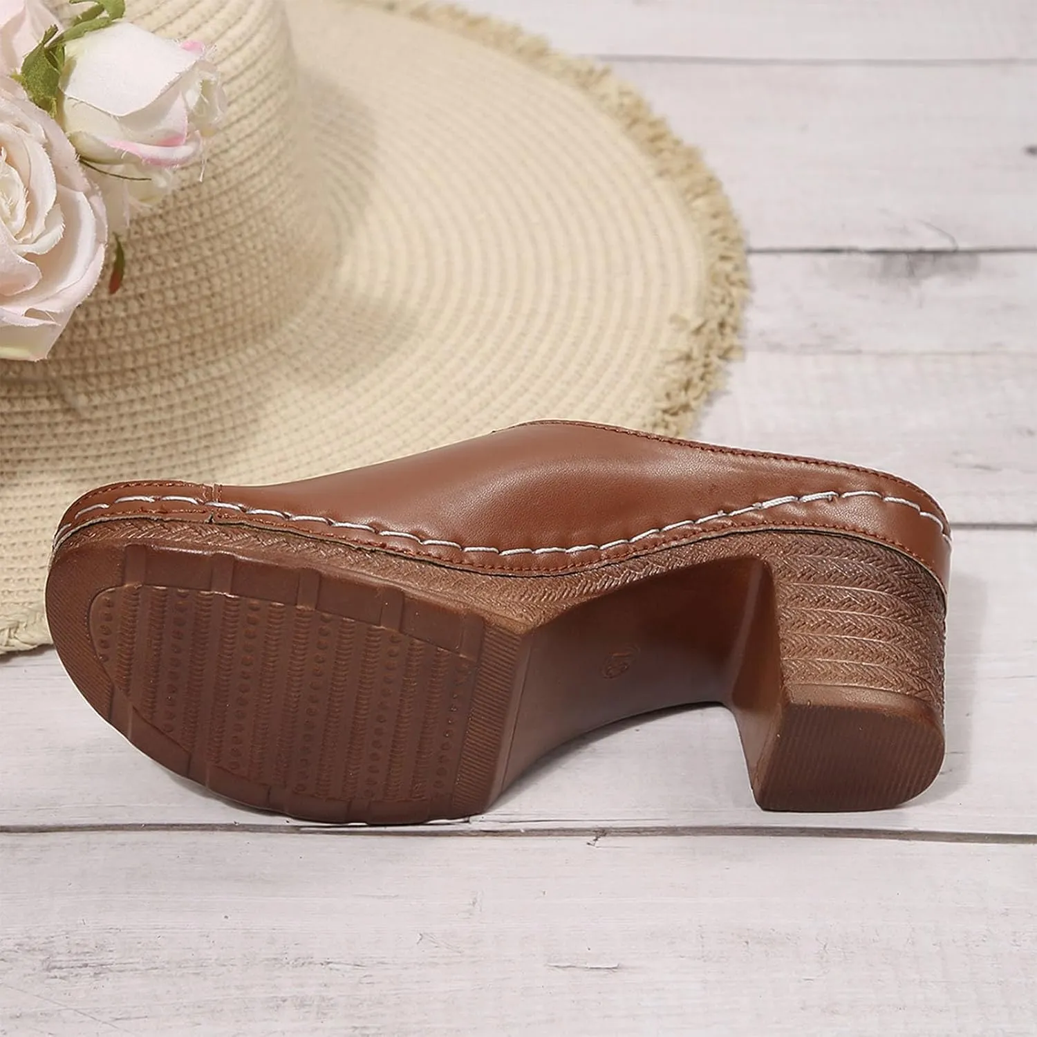 Sandals Platforms for Women 2025 Open Toe Chunky Block Heel Wedges Slip-On Slides Comfortable Summer Beach Outdoor