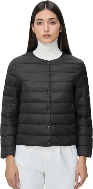 S・DEER Women's Lightweight Packable Goose Down Jacket Winter Short Down Jacket Warm Coat Outwear for Snow Ski Hiking
