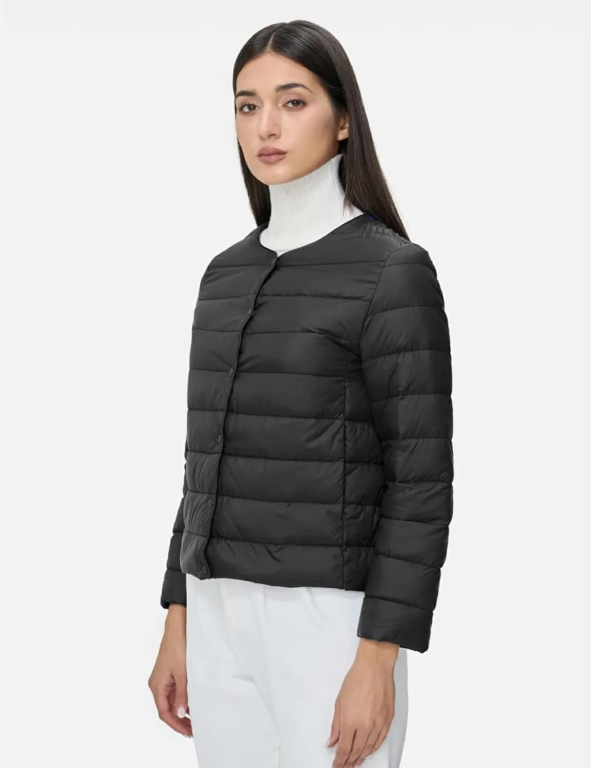 S・DEER Women's Lightweight Packable Goose Down Jacket Winter Short Down Jacket Warm Coat Outwear for Snow Ski Hiking