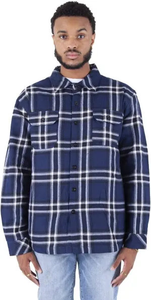 Shaka Wear Men's Plaid Shirts – Flannel Long Sleeve Casual Button Up Fleece Soft Quilted Lined Jacket Regular and Big Size