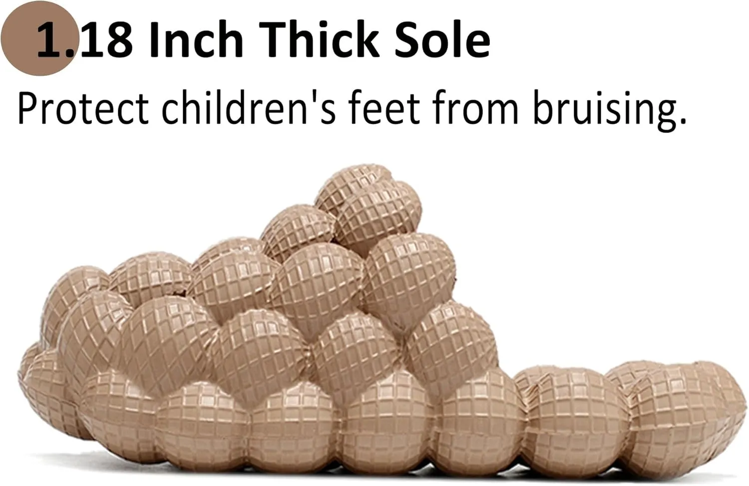 Sharllen Cloud Slides for Boys & Girls - Non-Slip House Slippers for Kids - Beach Slide Sandals in Black, White & Beige