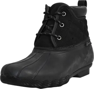 Skechers Women's Pond-Lil Puddles-Mid Quilted Lace Up Duck Boot with Waterproof Outsole Rain
