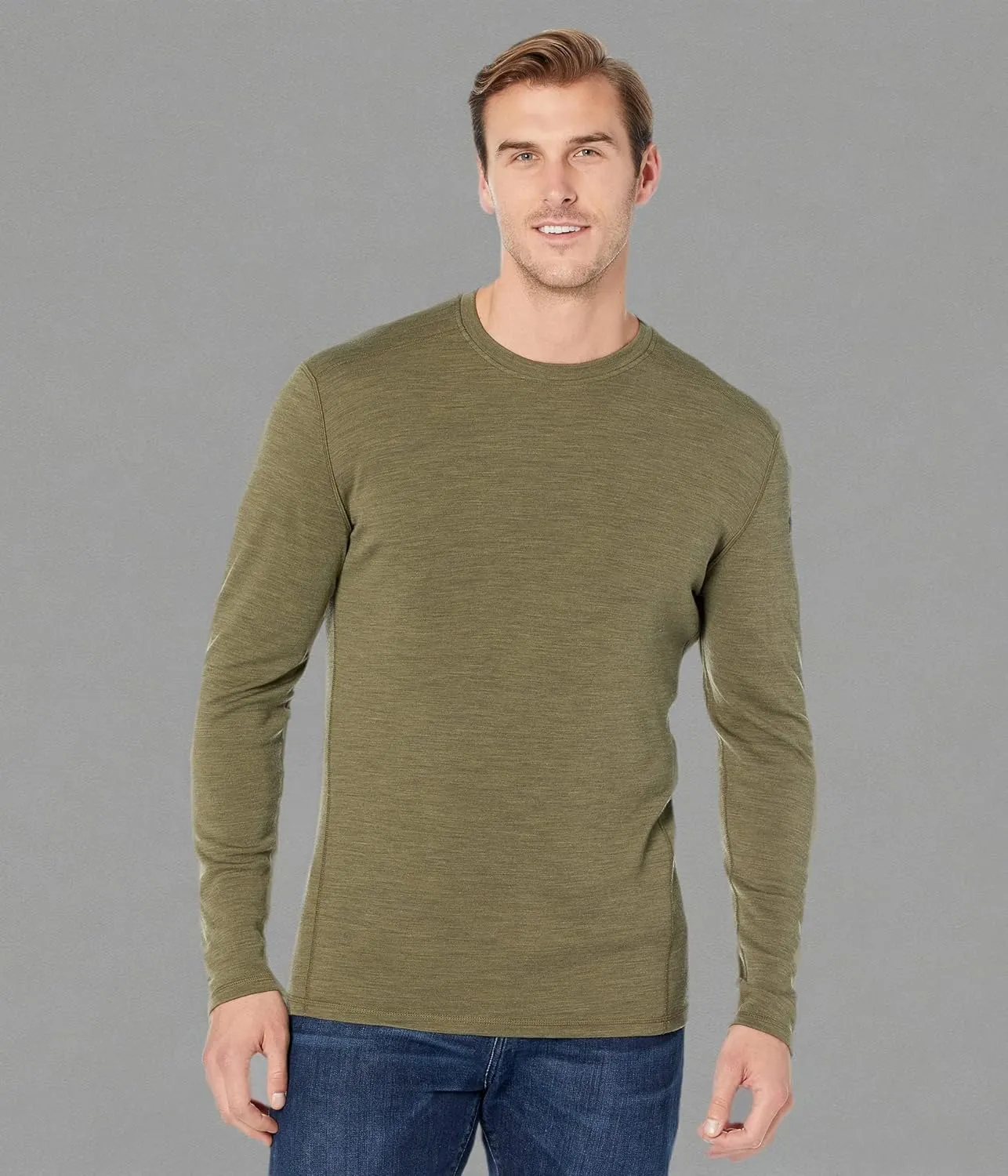 Smartwool Men's Classic Thermal Merino Wool Base Layer Crew (Slim Fit)