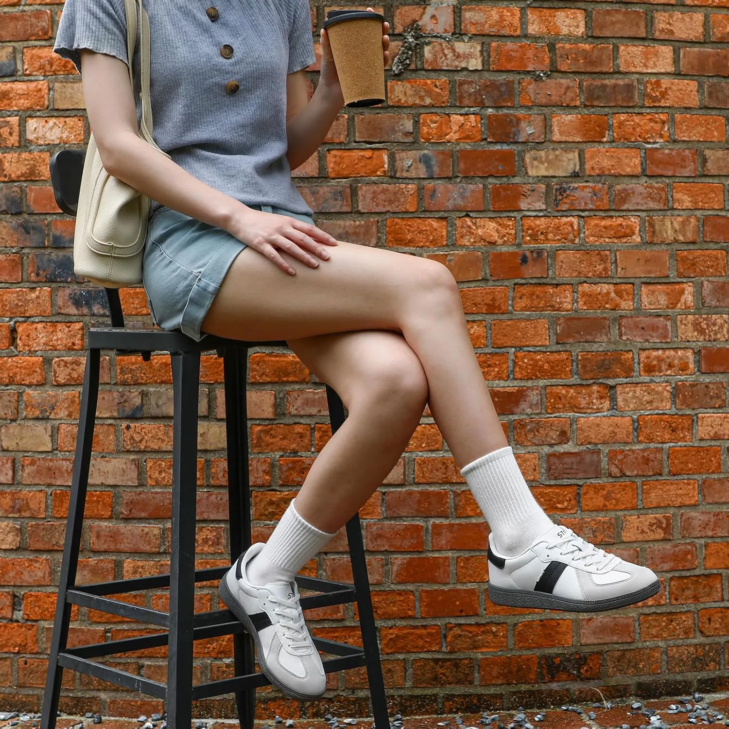 STQ Orthopedic Retro Low Top Sneakers Women Fashion Tennis Skate Shoes