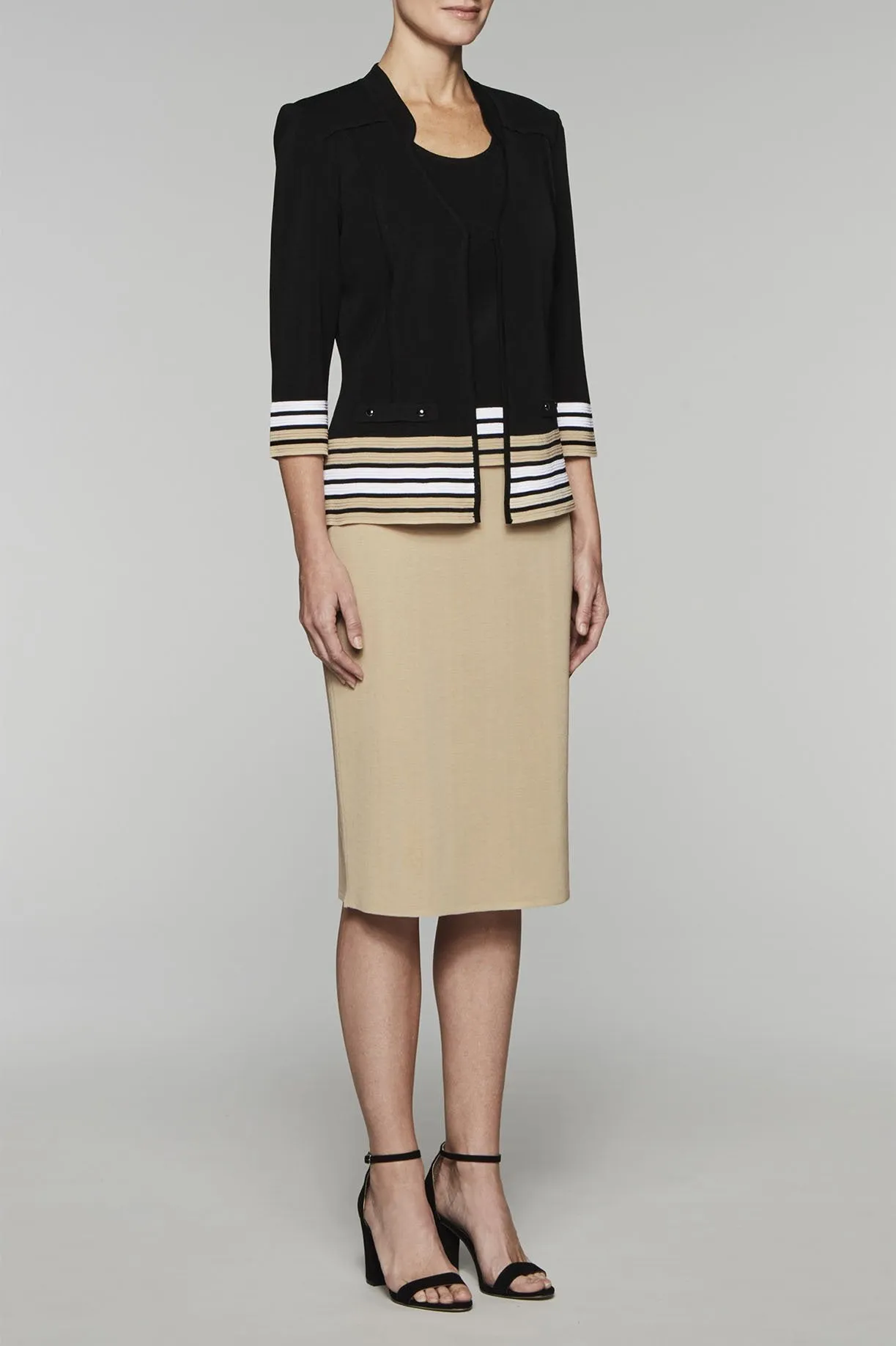 Striped-Hem Heritage Jacket