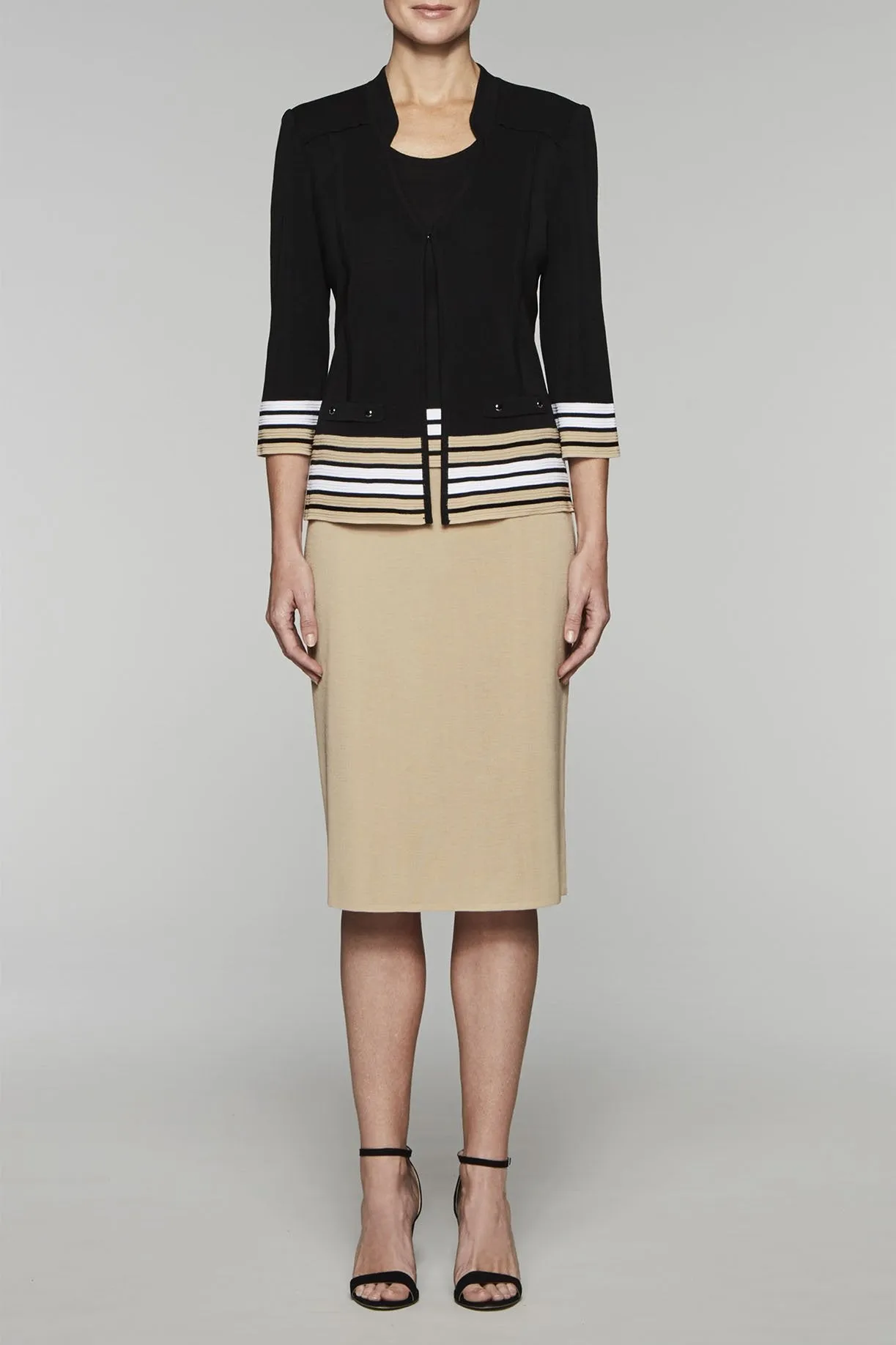 Striped-Hem Heritage Jacket