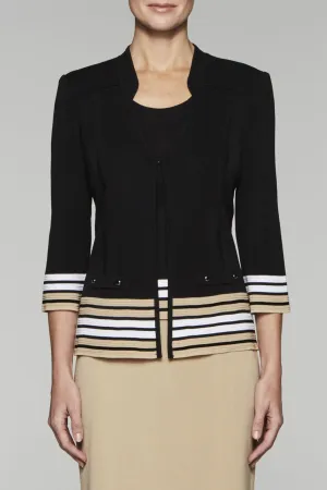Striped-Hem Heritage Jacket