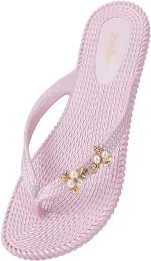 Swalker Metalli Man & Women's Flip Flop Sandal in Recyclable Rubber Sole with Non-Slip Pattern