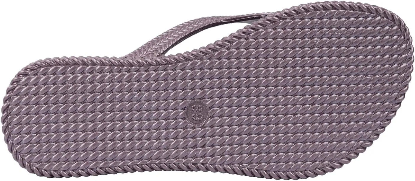 Swalker Metalli Man & Women's Flip Flop Sandal in Recyclable Rubber Sole with Non-Slip Pattern