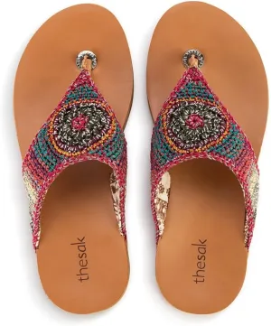 The Sak Shana Thong Sandal in Crochet, Slip On Entry