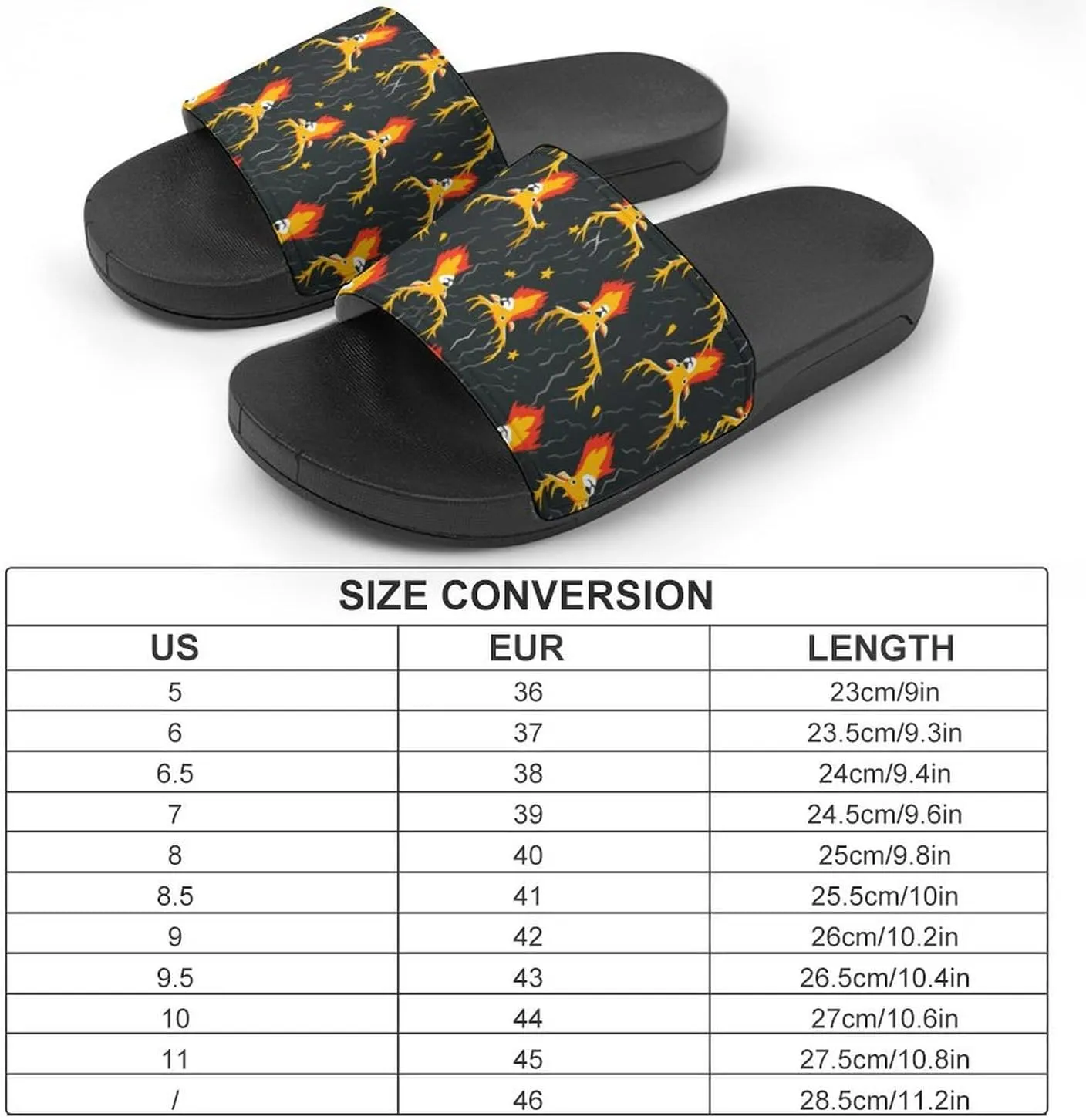 Thunder Deers Non Slip Slides Sandals for Women Men Quick Drying Shower Shoes for Bathroom Pool Beach