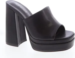 TOP Moda Womens Platform Slip On Chunky High Heel Sandals