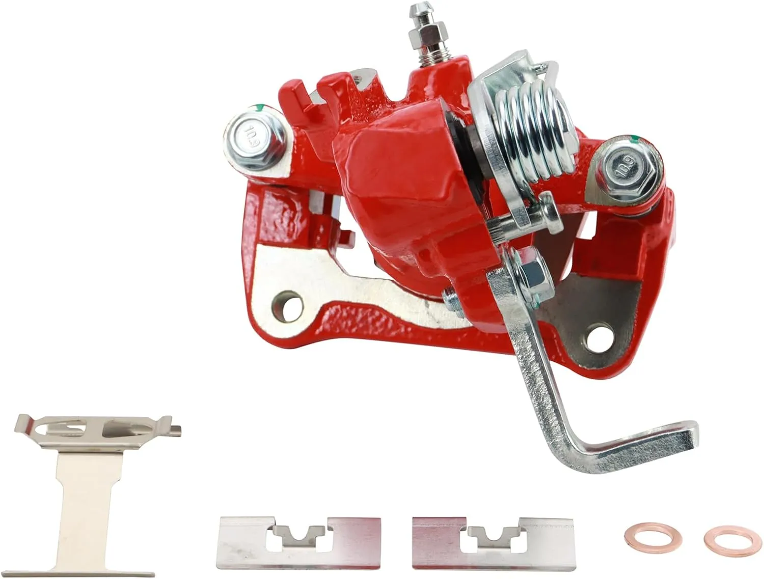 TRQ Rear Performance Brake Caliper Set Red Compatible with 1994-2001 Acura Integra 1992-2000 Honda Civic 1993-1997 Civic del Sol
