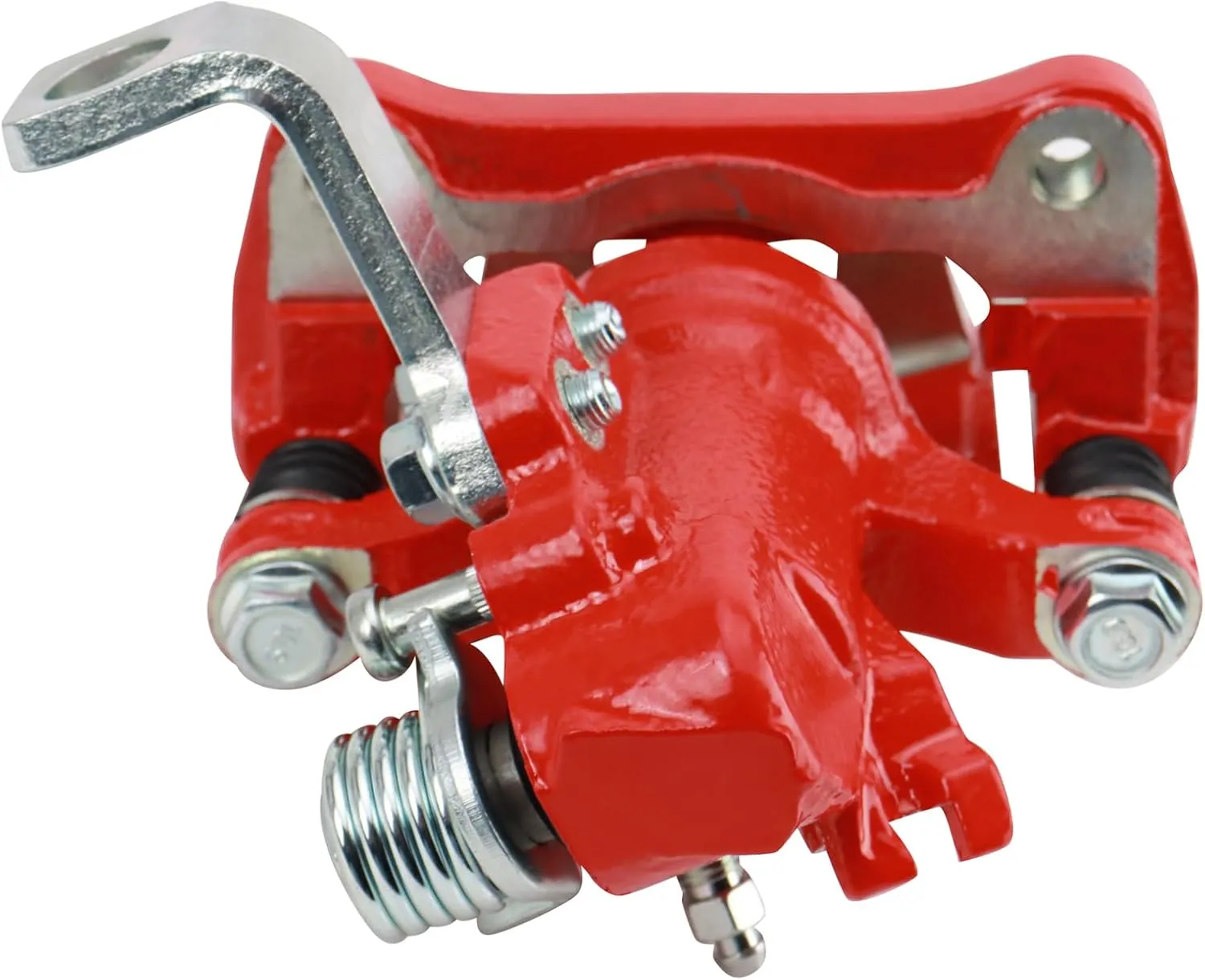 TRQ Rear Performance Brake Caliper Set Red Compatible with 1994-2001 Acura Integra 1992-2000 Honda Civic 1993-1997 Civic del Sol