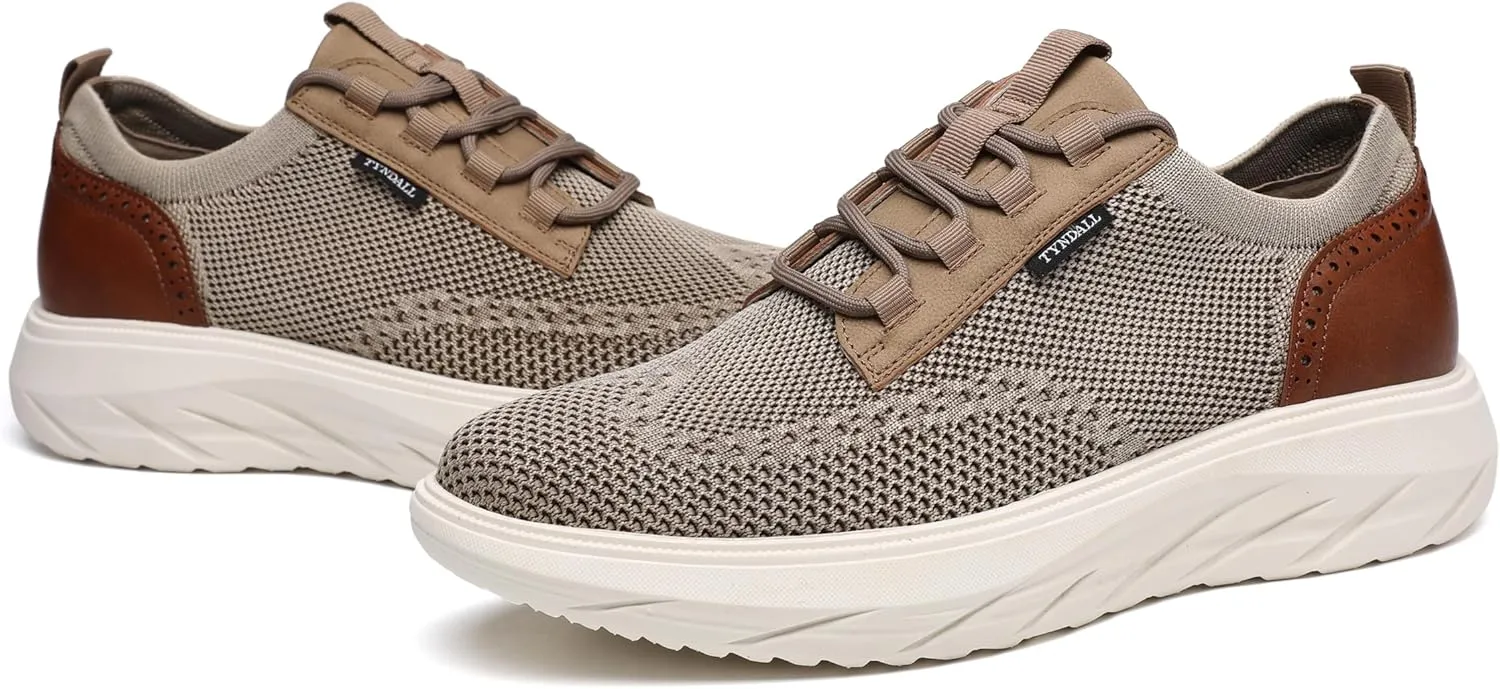 TYNDALL Mens Fashion Sneakers Shoes Casual Oxfords Knit Mesh Shoes C029