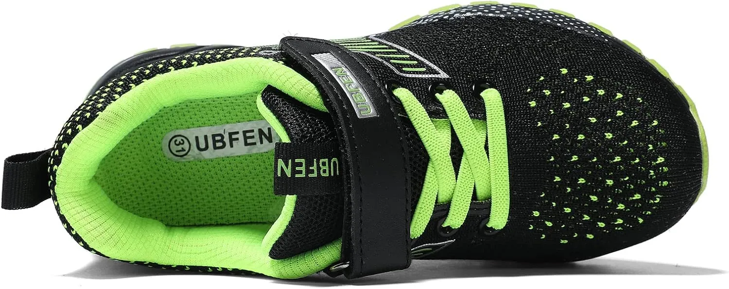 UBFEN Kids Sneakers Boys Girls Tennis Shoes for Running Athletic Walking Gym Sports Lightweight Breathable