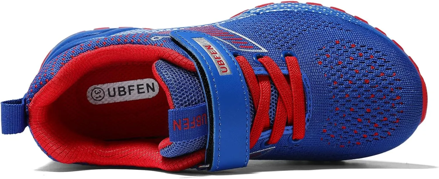 UBFEN Kids Sneakers Boys Girls Tennis Shoes for Running Athletic Walking Gym Sports Lightweight Breathable