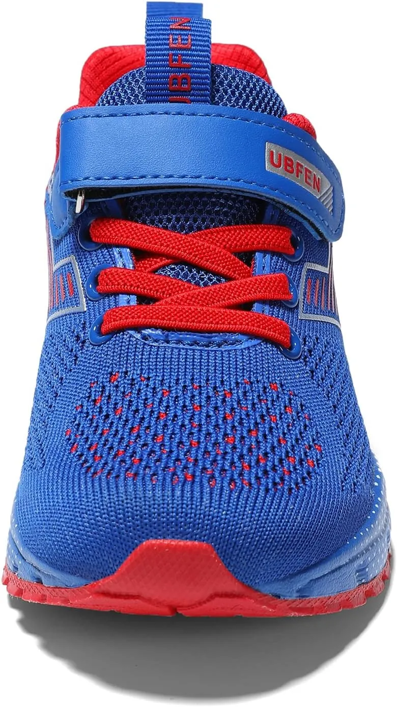 UBFEN Kids Sneakers Boys Girls Tennis Shoes for Running Athletic Walking Gym Sports Lightweight Breathable