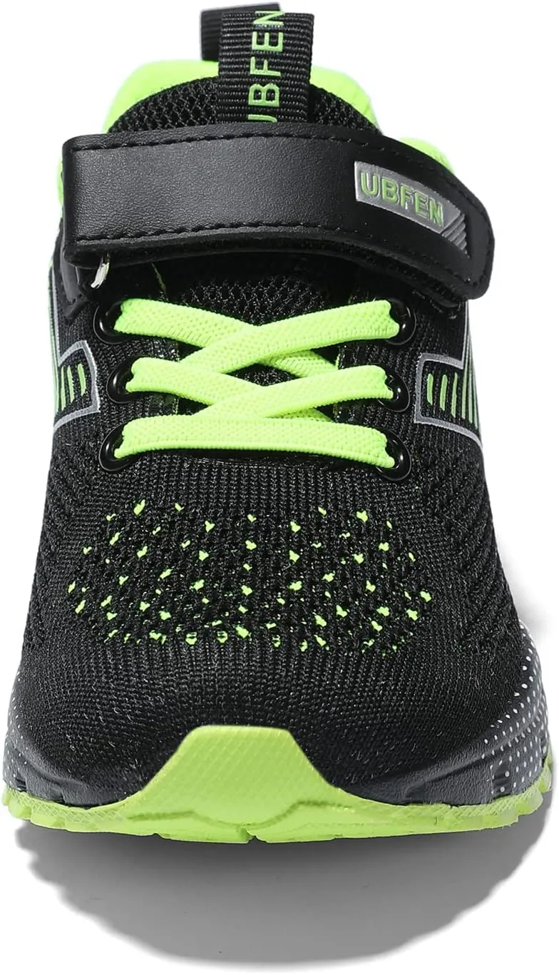 UBFEN Kids Sneakers Boys Girls Tennis Shoes for Running Athletic Walking Gym Sports Lightweight Breathable