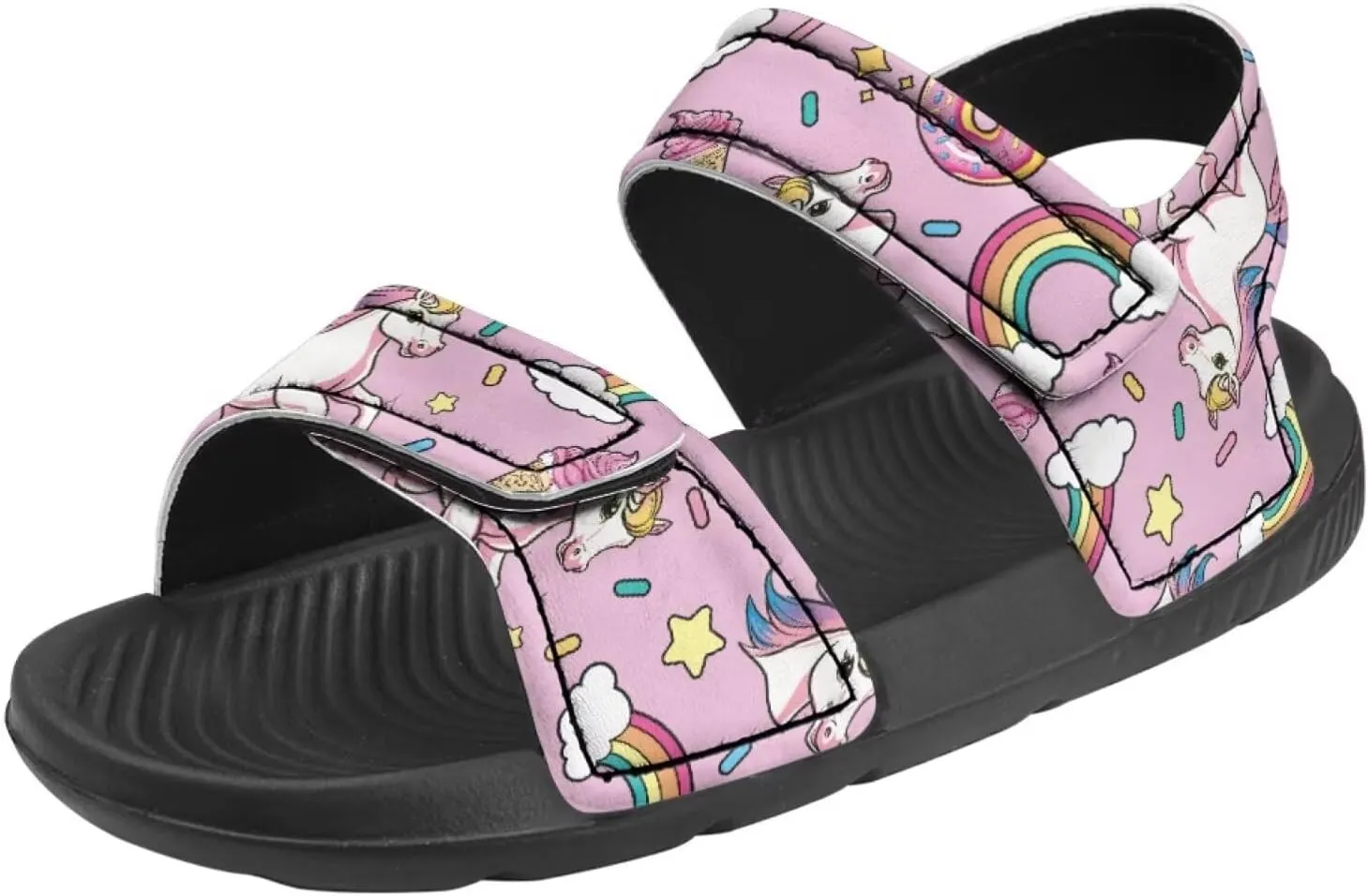 Unisex Kids Sandals Horse Summer Shoes Boys and Girls Adjustable Sport Athletic Outdoor Sandals for Toddler/Little Kid/Big Kid