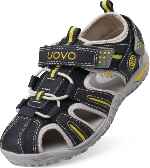 UOVO Boys Girls Sandals Summer Shoes Closed Toe Lightweight Outdoor Athletic Sports (Toddler/Little Kid/Big Kid)