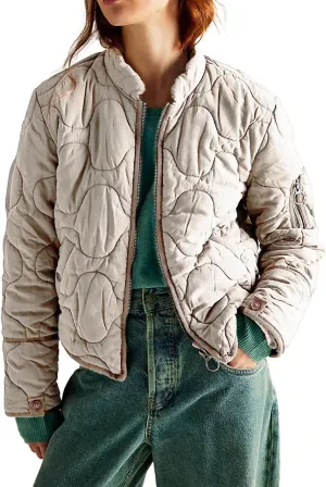 VIEWON Women's Quilted Puffer Winter Lightweight Jacket Short Warm zip up Button Down Coat with Pockets