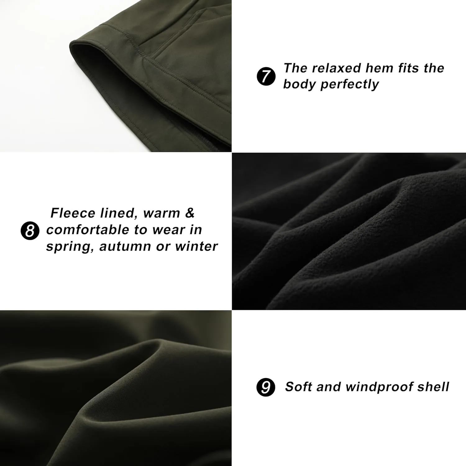 VtuAOL Men's Lightweight Softshell Vest Outdoor Quilted Vest Sleeveless Jacket for Travel Hiking Golf