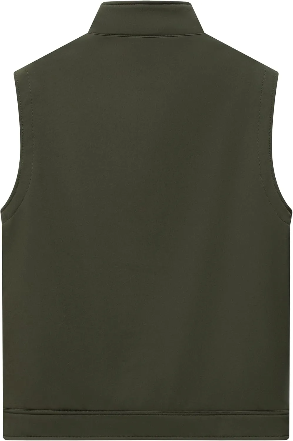 VtuAOL Men's Lightweight Softshell Vest Outdoor Quilted Vest Sleeveless Jacket for Travel Hiking Golf