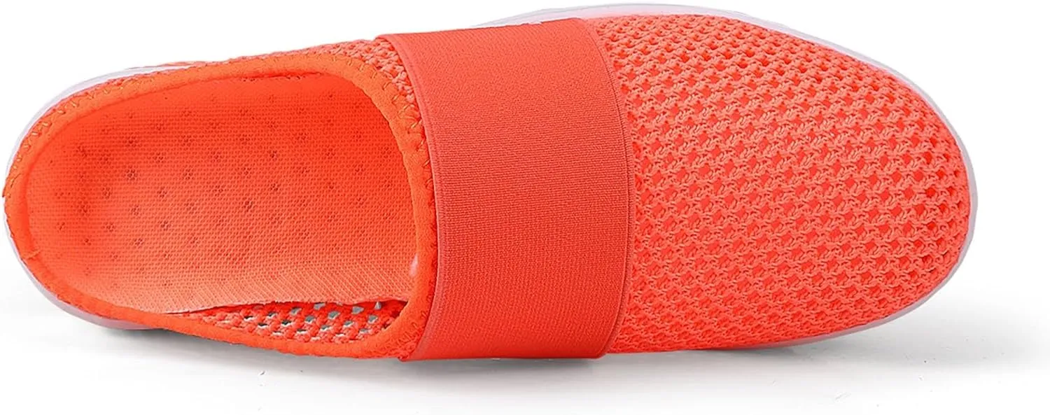 Walking Sneakers for Women Arch Support Wide Sport Sandals Women 2025 Slip On Mules Breathable Mesh Casual Shoes